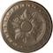 Ekena Millwork Exeter Ceiling Medallion (Fits Canopies up to 3 1/8"), Hand-Painted Warm Silver, 17 3/4"OD x 1 1/8"P CM17EXWSS - alternate 1